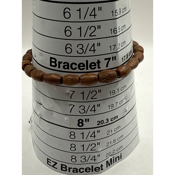 Handcrafted Wooden Beaded Bracelet - Picture 2 of 7